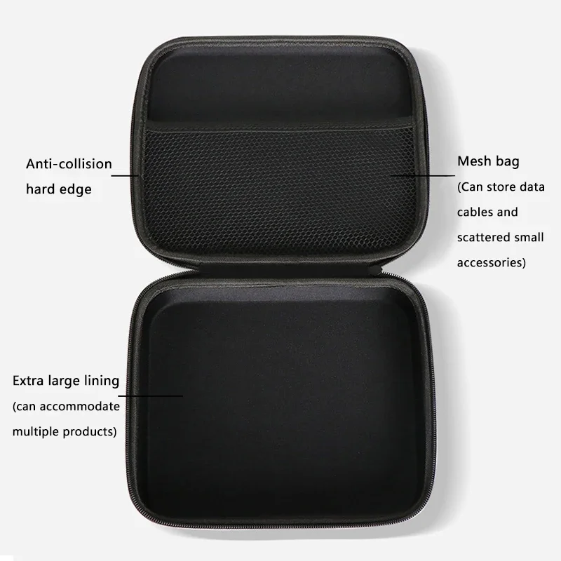 Multi-Size EVA Hard Storage Box Travel Zipper Bag Shockproof Outdoor Tools Bag for Earphone Storage Case Accessories Makeup Bags 3