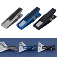 Stainless Steel Credit Money Clip Multipurpose Double Sided Purse Card Clip Mini Lightweight Durable Alloy for Business Travel 2