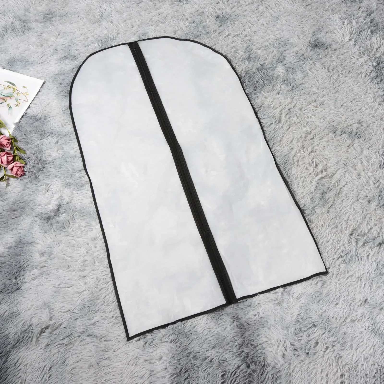 Clothes Storage Bag Transparent Waterproof Dustproof Clothes Dust Cover 5pcs