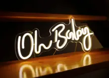 

Oh Baby Neon Sign Custom Led light Custom Wedding Neon Sign GYM Room Neon Light Custom Art Bar Custom Personalised Wedding Sign