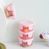Mini Food-grade Thickened Sealed Fresh Box 60ml Portable Baby Food Storage Freezer Containers Jam Dispenser Box Lunch Box 2