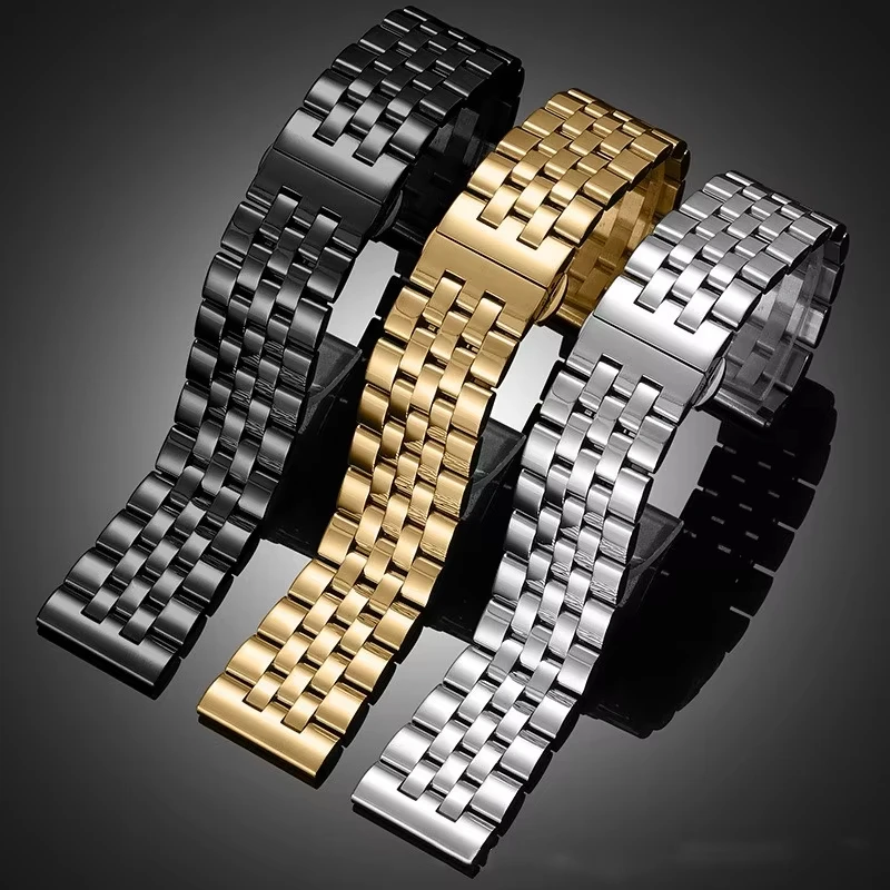 Stainless Steel Quick Release Watch Strap - Universal 20mm/22mm Waterproof Replacement Band