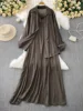 Robe chemise pour femmes musulmanes, ensemble deux pièces, costumes modestes solides, Ensemble musulman du Ramadan, Maroc, dubaï, Abayas, tenues islamiques Jalabiya