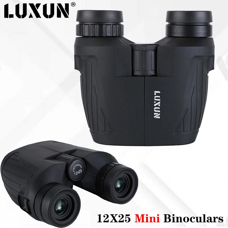 

LUXUN 12X25 Mini Binoculars Telescope HD Night Vision Spyglass Powerful and Long Distance Binoculars for Hunting Travel Camping