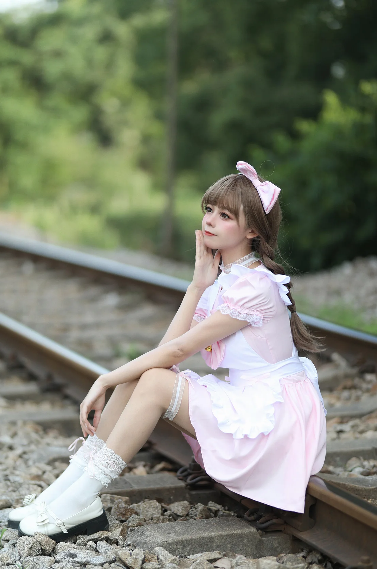 Cat Girl Maid Cosplay Kleid Japan Anime Lolita Coffee Waitress Halloween Outfit 13