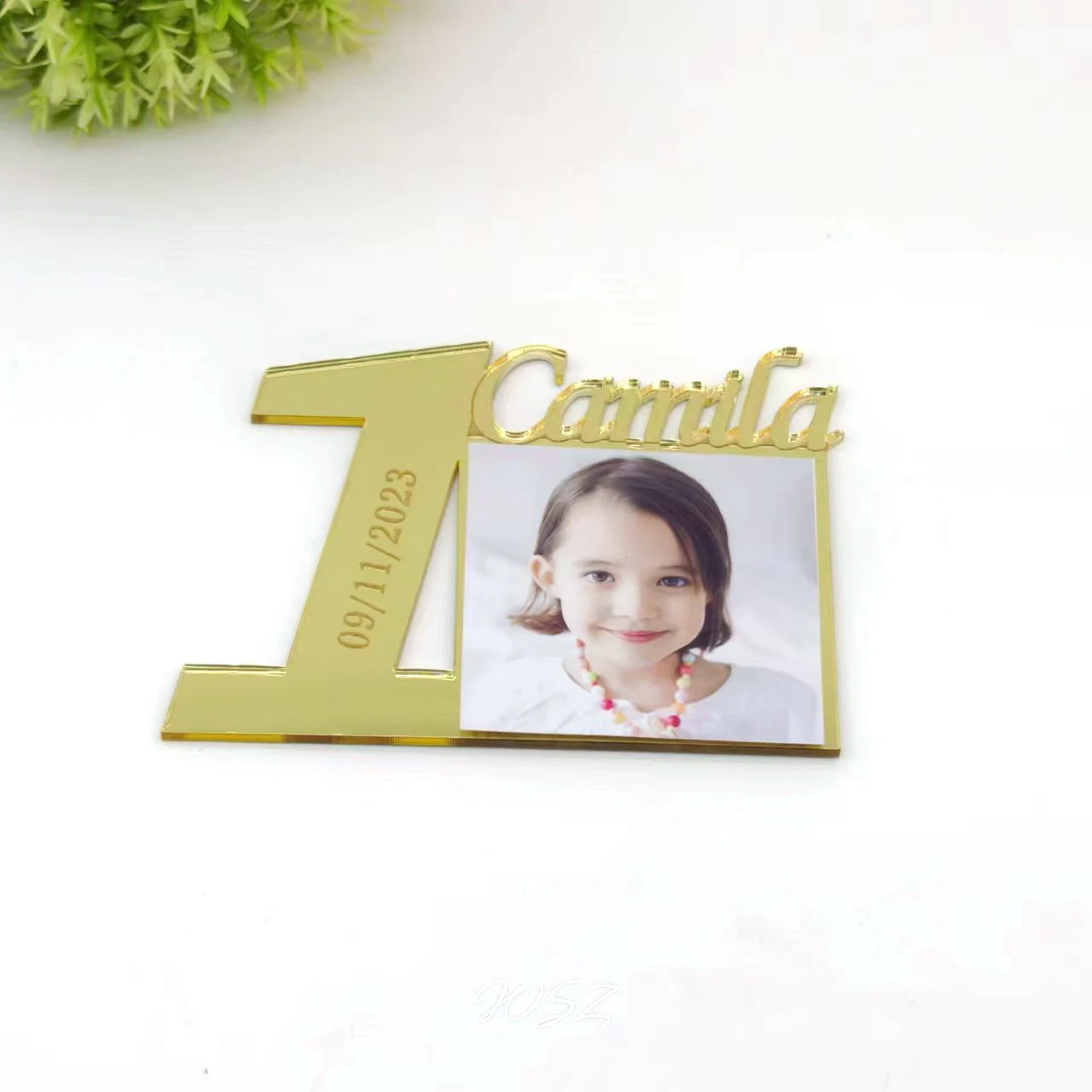 

1pcs Custom Age Frame Birthday Photo Favors,Baptism Birthday Party Gifts Favors,First Birthday Favors,Baby Picture Frames