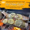 Bundle - Cordless Rotisserie Kit for Grills, Ovens, Smokers - Non-Electric Spit Roaster - Indoor/Outdoor BBQ - Stainless 5