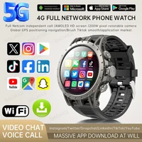5G Full Netcom Android 9.0 4G Smart Watch 466*466 Amoled 1.43'' Screen Display GPS WIFI HD Video Call 5MP Camera Smartwatch+Box 1