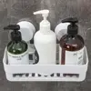 Quality Plastic Shampoo Organizer Suction Cup Bathroom Supplies Corner Storage Rack Storage Wall Basket Shower Rack 1