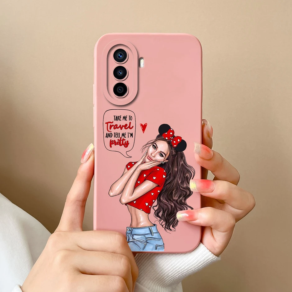 Matte Shockproof Silicone Butterfly Cartoon Back Cover