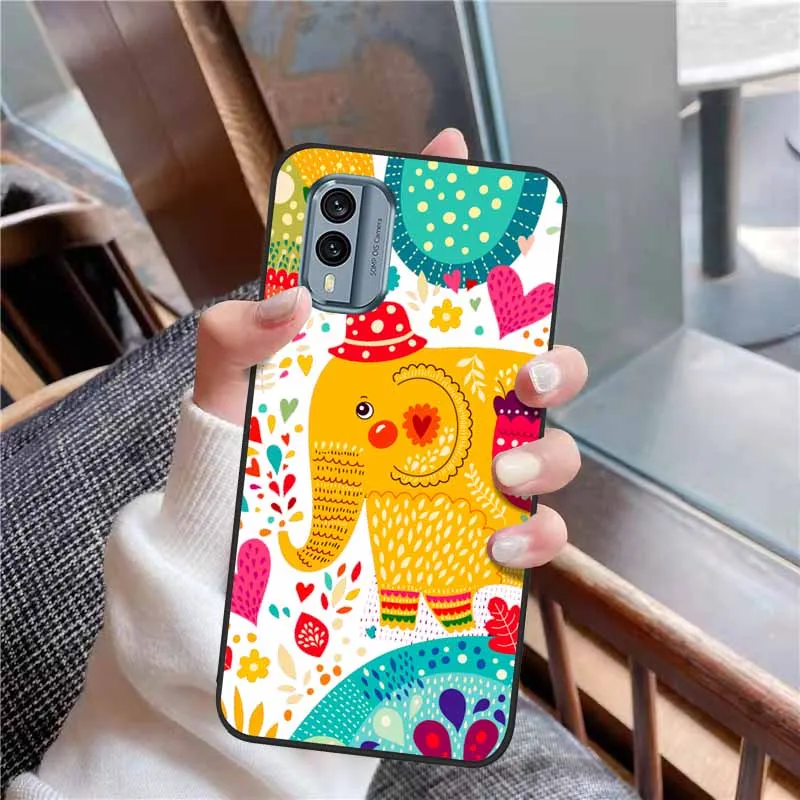 3D Soft Relief Flower Silicone Emboss Painted Cover