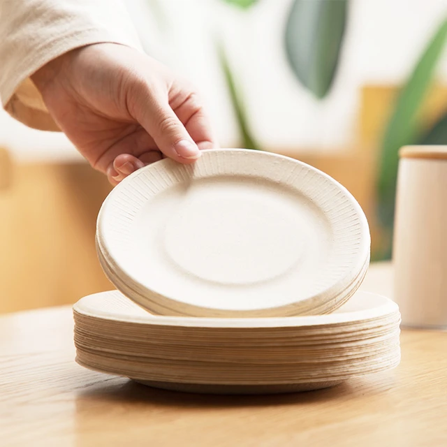 CHAHUA Degradable Disposable Tableware: Eco-Friendly Paper Plates