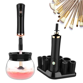 Professional Makeup Brush Cleaner Machine - Efficiently Clean and Sanitize Brushes of All Sizes - Fast & Easy Solution for Quick 1