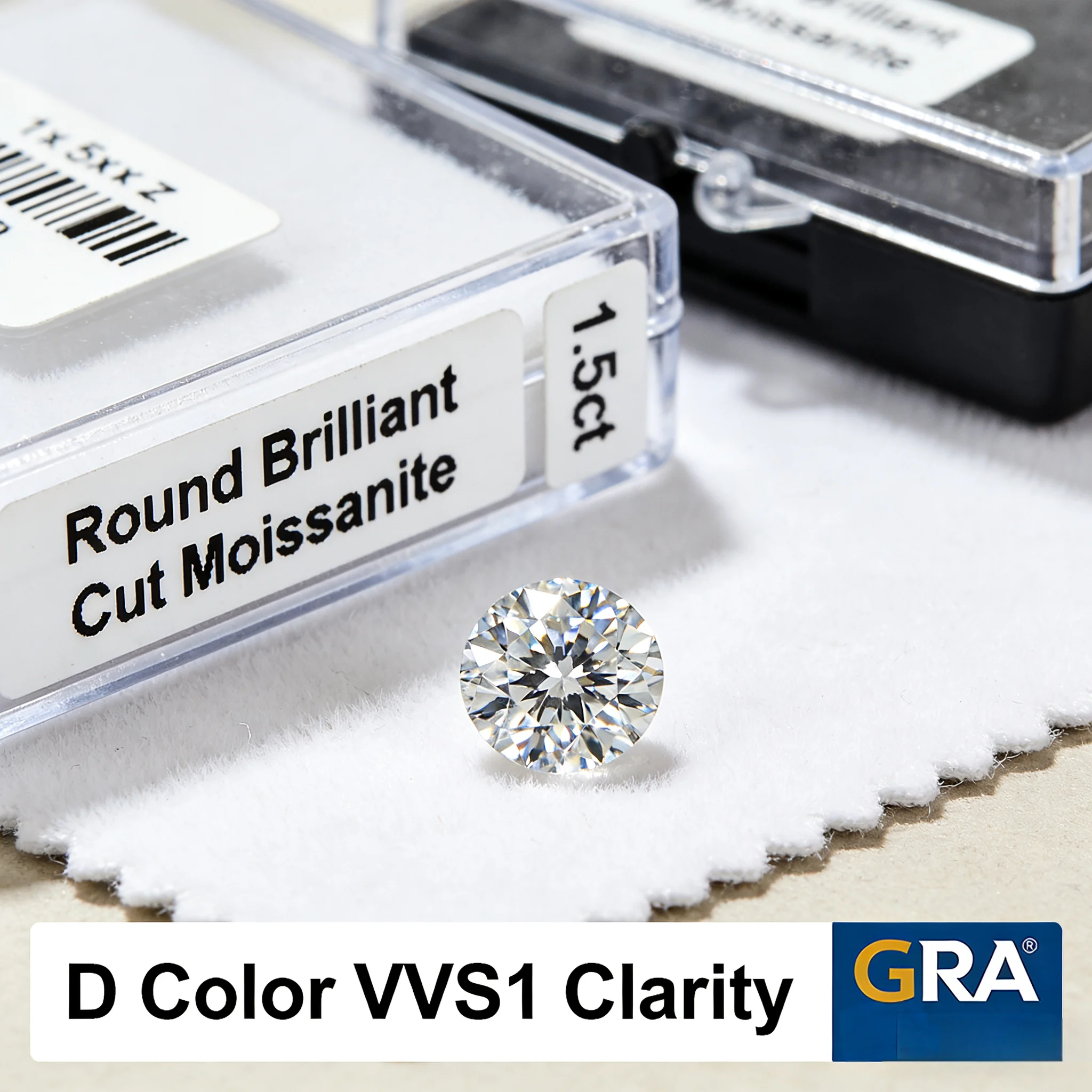 VOBIPY Bestseller Farbige Moissanit Lose Steine VVS1 D-Farbe Runder Schliff Laborgezüchtete Diamanten für Maßgefertigte Ringe Ohrringe Schmuck – Detail 7