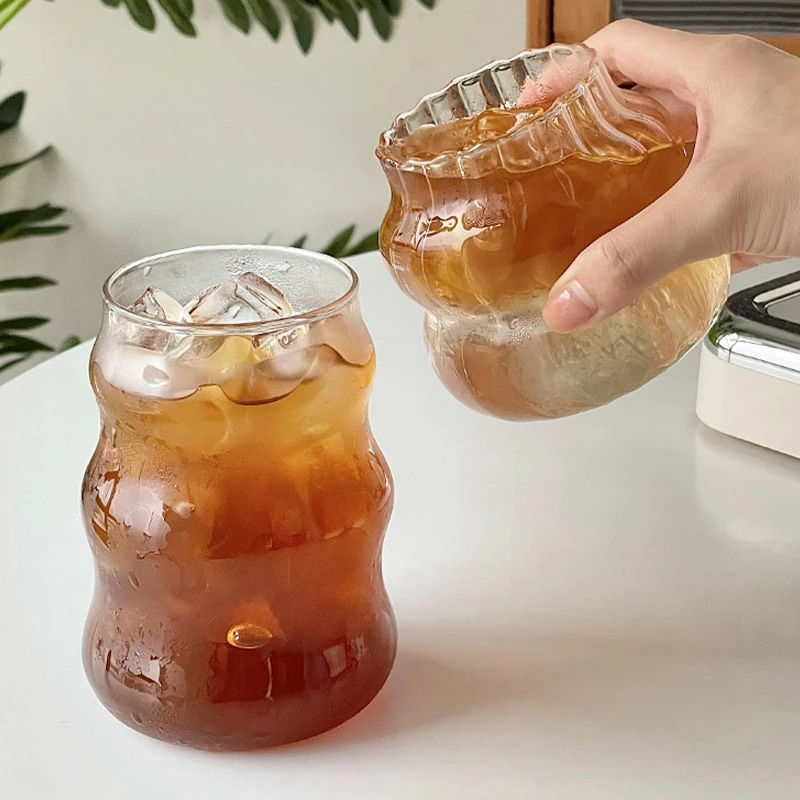 Taza De Cristal Bonita Resistente Al Calor, Taza Para Bebidas Saludables,  Tazas De Té, Vasos De Café Transparentes, 1 Ud.