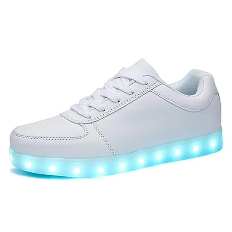 Maogu 2024 Adult Unisex Womens Mens Kid Luminous Sneakers Glowing USB Charge Boys LED Colorful Light-up Shoes Girls Footwear 6