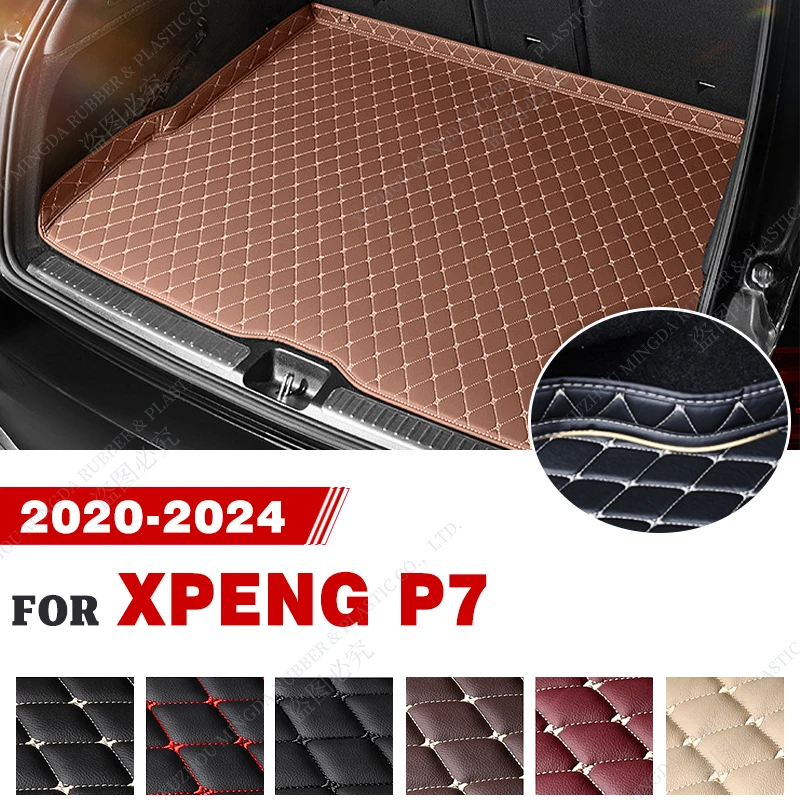 

Car Trunk Mat For XPENG P7 2020 2021 2022 2023 2024 Custom Car Accessories Auto Interior Decoration