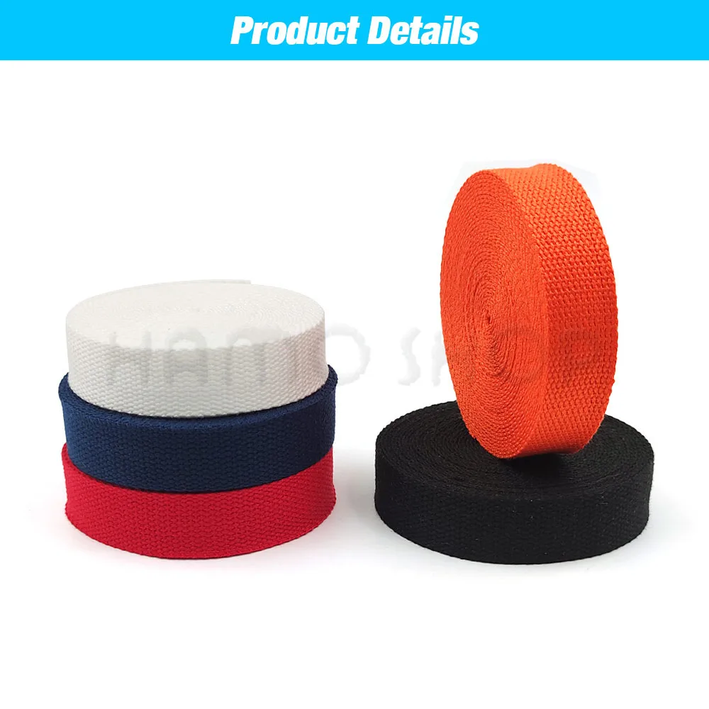 2 미터 20-50mm 캔버스 웨빙 가방 스트랩 코튼 스트랩 웨빙 리본 두꺼운 웨빙 스트랩 DIY 벨트 가방 짠 밴드 액세서리