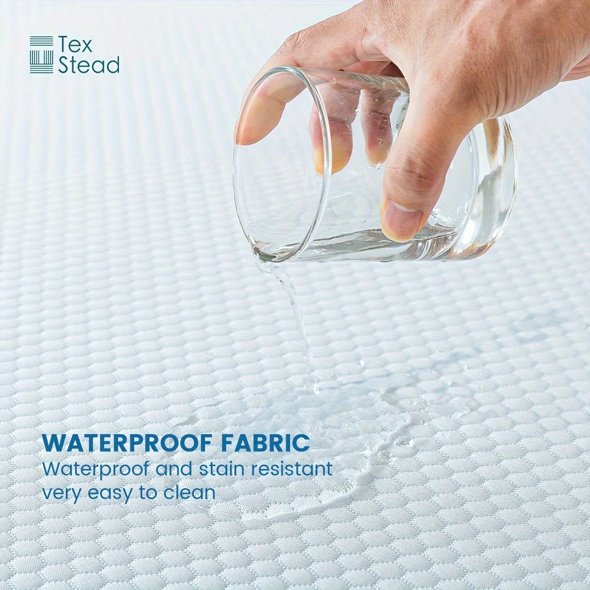1 Pc Cooling fitted mattress topper waterproof fiitted sheet, Luxurious Soft for Hot Sleepers, Soft Fabric with Deep Pocket 2