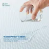 1 Pc Cooling fitted mattress topper waterproof fiitted sheet, Luxurious Soft for Hot Sleepers, Soft Fabric with Deep Pocket 2