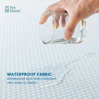 1 Pc Cooling fitted mattress topper waterproof fiitted sheet, Luxurious Soft for Hot Sleepers, Soft Fabric with Deep Pocket 2