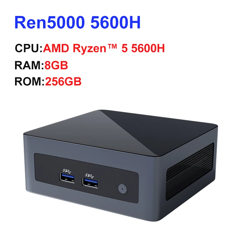 GenMachine ミニPC Ryzen 5 5600H 8GB 256GB Amazon.com: GenMachine Mini PC AMD Ryzen 5 5600H Mini