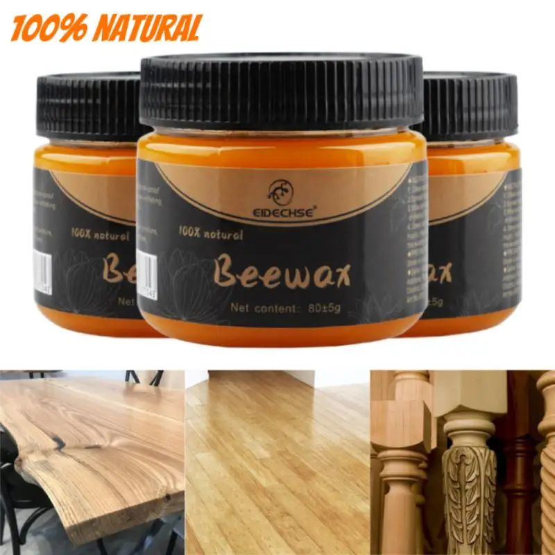 100% Natural Beeswax Wood Furniture Care Polishing Beeswax Solid Wood Floor Cleanin Organic Natural Polished Brighten Pure Wax wood wax
