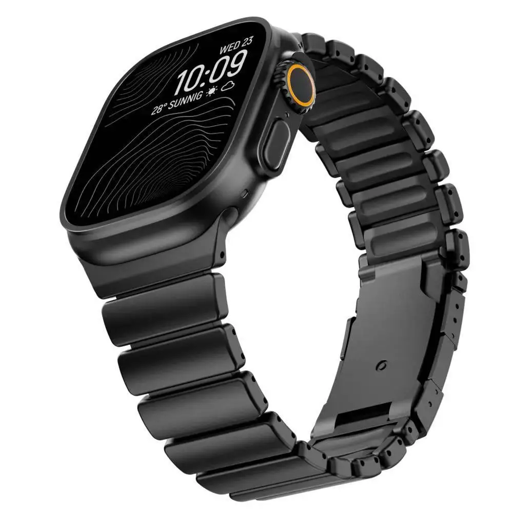 Titanium Silicone Metal Watch Band - Premium Style with Universal Fit