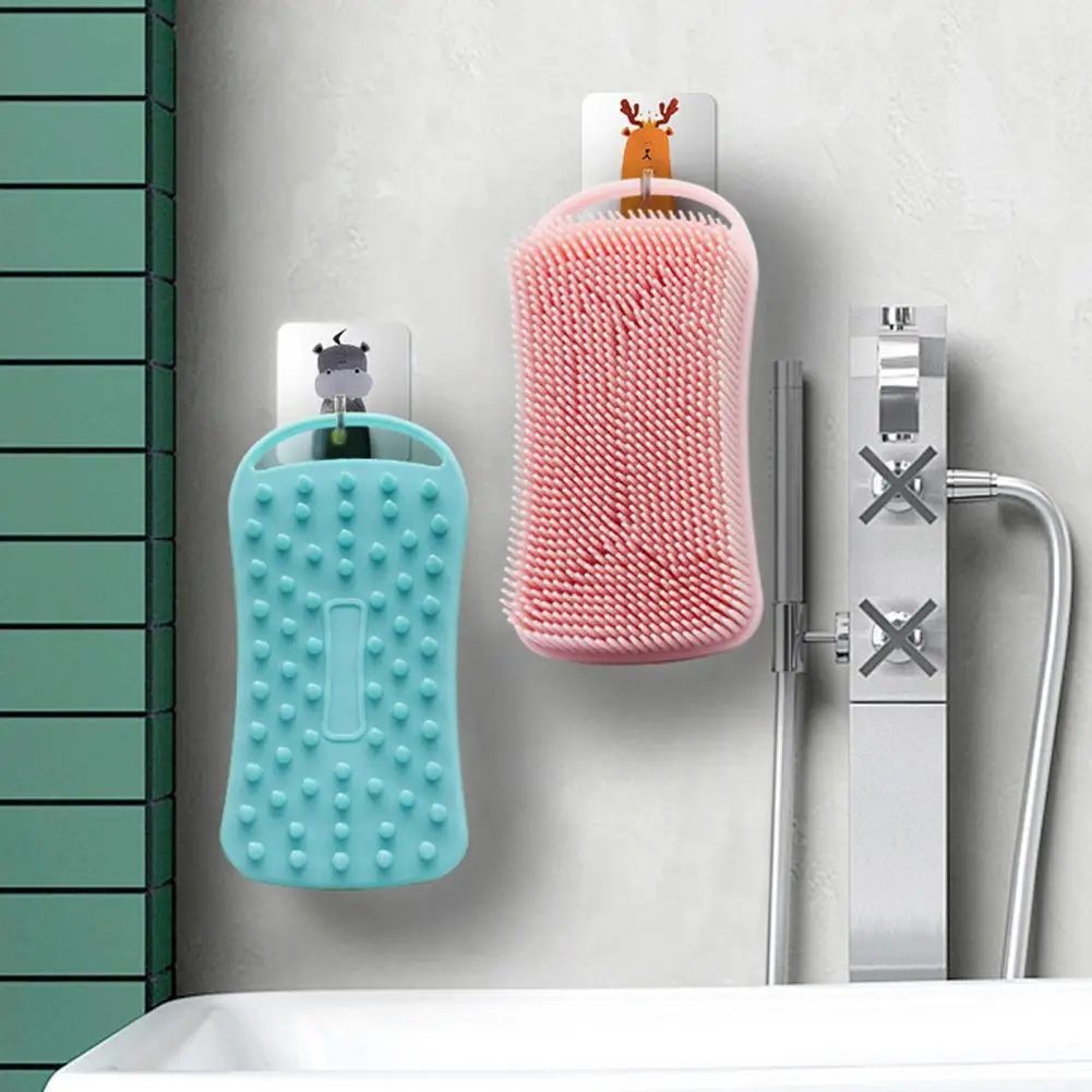 

Щетка для ванны, щетка для ванны, для кожи, восстанавливающий душ, рутина с двухсторонними силиконовыми скребками для тела, отшелушивает