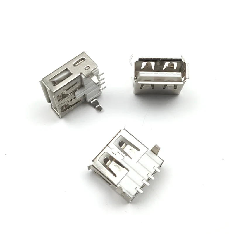50Pcs USB 2.0 Type A 4 Pin Female SMT Socket Connector DIY 