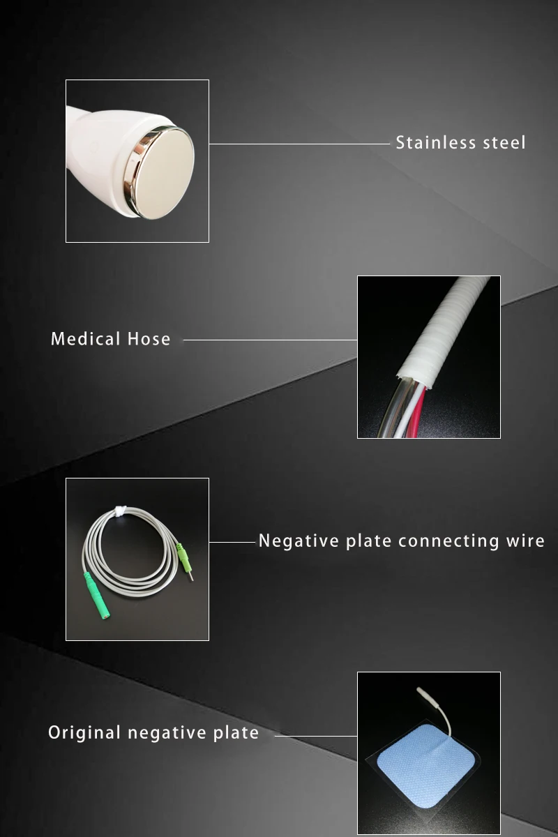 3 in 1 Function Cold & Hot Electrophoretic Inductor Sensitive Muscle Ice Compress Electroporation RF Ice Guide Beauty Instrument
