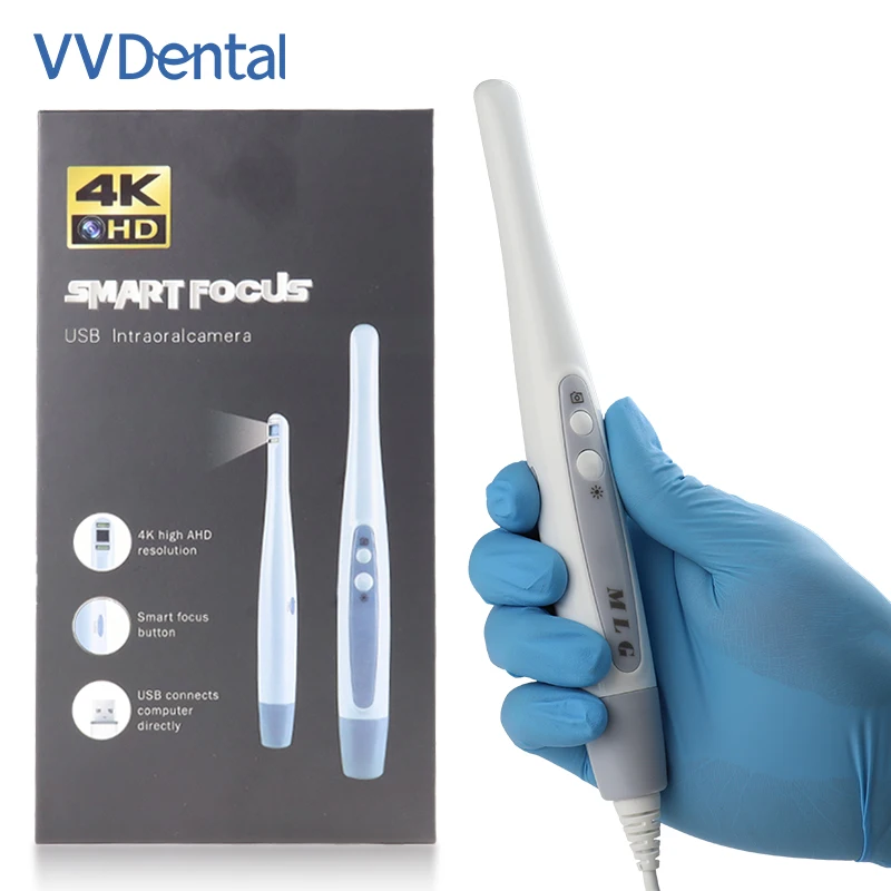 VV Dental CF-686B Intraorale Kamera mit Ein-Klick-Fokuswechsel, 13MP+4K Bild, USB Intraorale Kamera