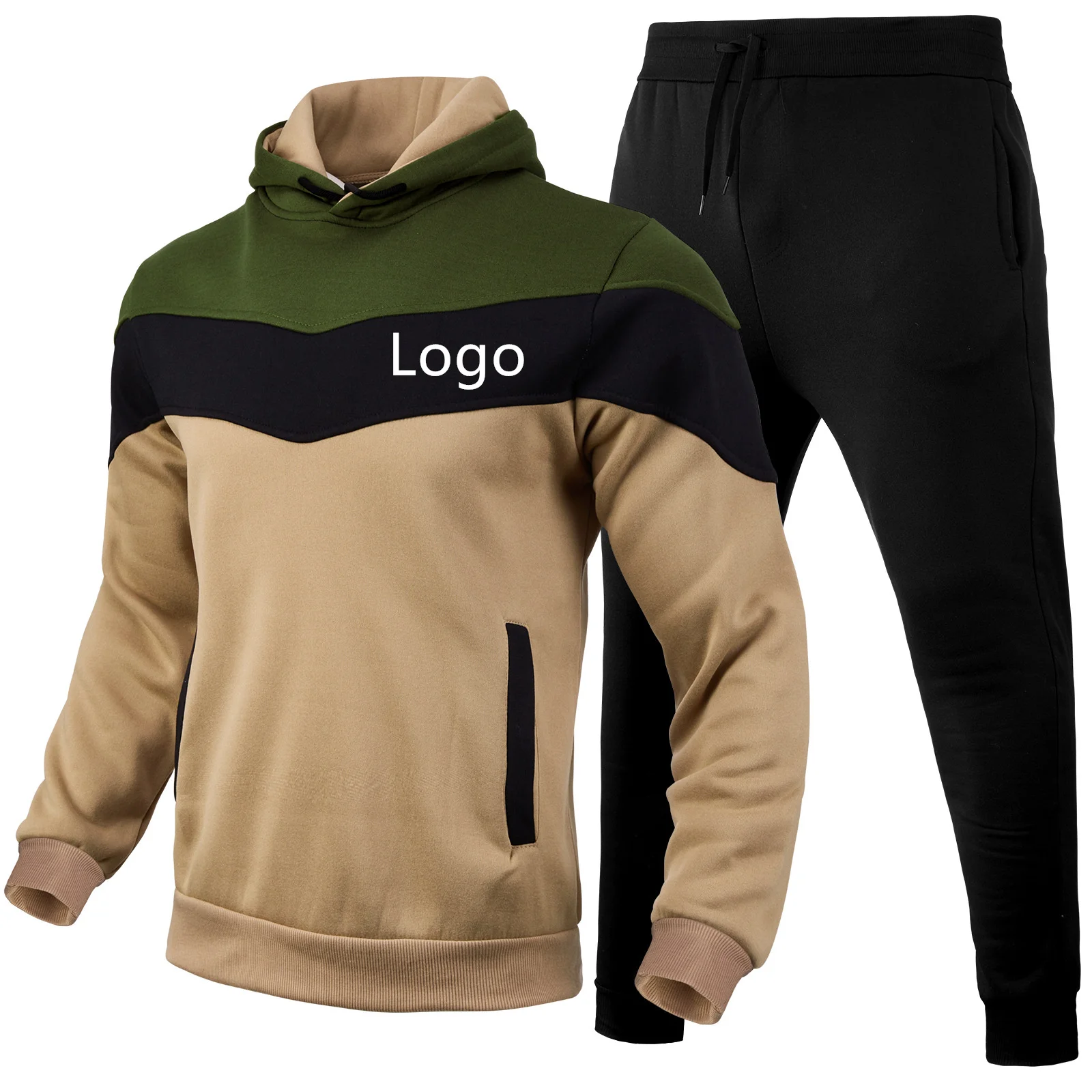 Hip-Hop Enseble 2 Pièces Sweat à Capuche Et Pantalon De Sport