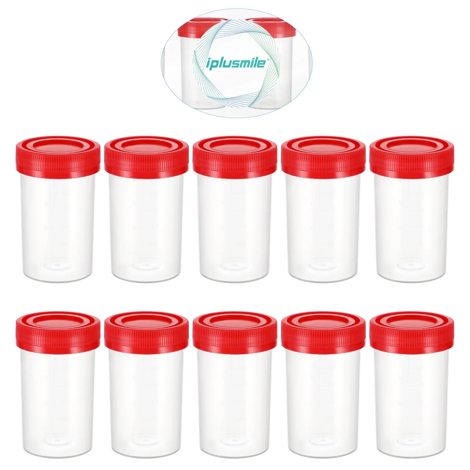 10 Pcs Portable Small Urine Sample Bottles Urine Specimen Bottles Sample Cups Pots Specimen Pots