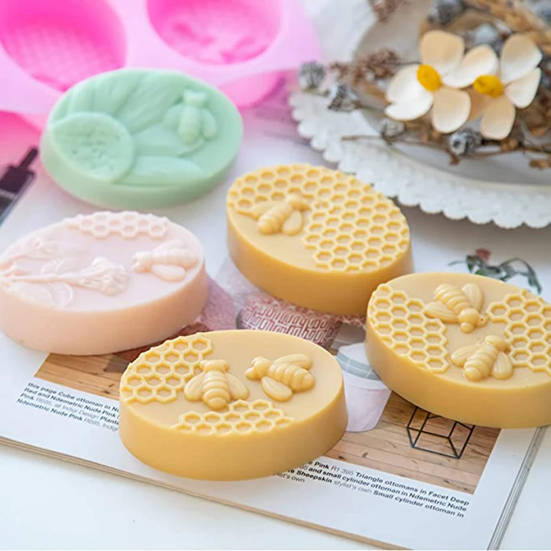 Honeycomb Candle Mold Handmade Silicone Soap Mould Beeswax Silicone mold  Fondant Cake Chocolate Cake Mold Candle Making Molds - AliExpress