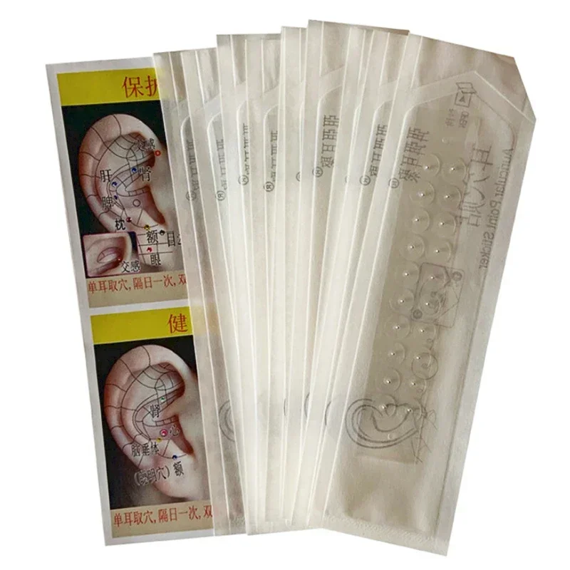 Description Picture 5 of item100-200pcs Ear Care Seeds Acupuncture Auricular Disposable Ear Stickers Massage Therapy Needle Patch Auricular Auriculotherapy
