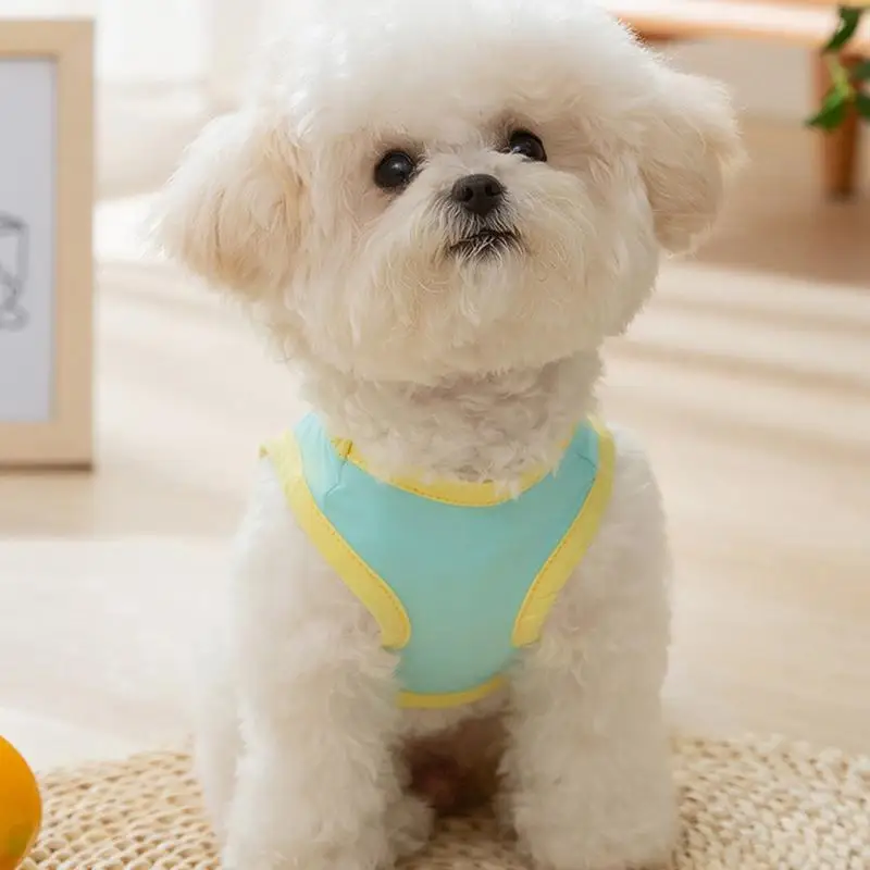 반려견용 쿨링 조끼, 소형견용 소프트 강아지 셔츠, 치와와 의류, 데일리 웨어 스포츠용, 여름