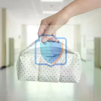 Astuccio per matite con design a pois, borsa per penne morbida e di grande capacità, astuccio per cancelleria per studenti, organizer per riporre articoli per ufficio