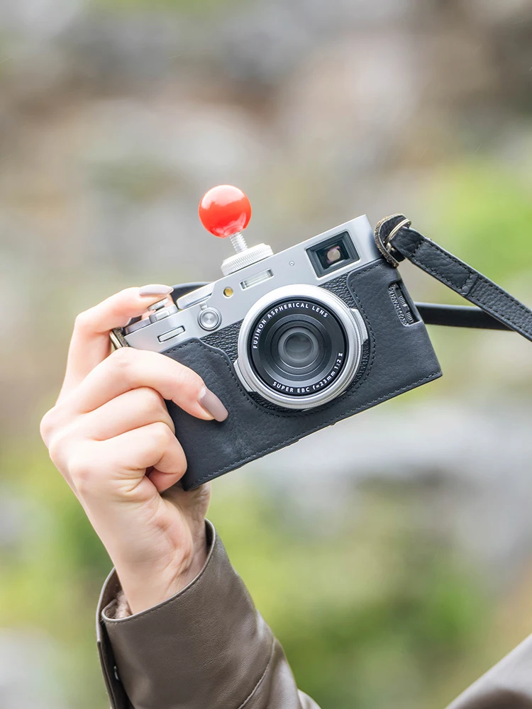 Custodia mezza retrò per Fuji X100VI, protezione per Custodia mezza retrò per Fuji X100VI, protezione per