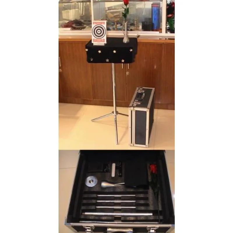 점보 사이드킥 및 유리 파괴 테이블 조합, 2 대 1 마술 트릭, 무대 특수 효과 마술 소품, 액세서리 재미있는 마술사