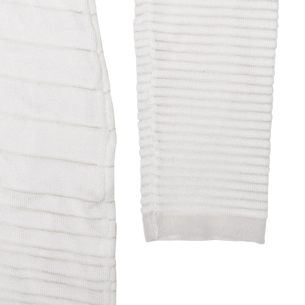 Elegant Long Sleeved Sweater Knit Dress Women Stretch Tight Striped Bodycon Party Evening Dress Fashiona Street Vestido