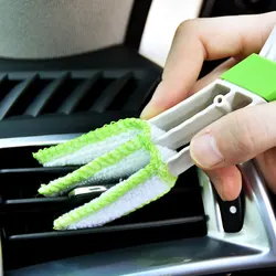 Double Ended Car Air Conditioner Vent Slit Cleaning Brush Dashboard Detailing Blinds Keyboard Dust Cleaner Brushes Tool Gadget