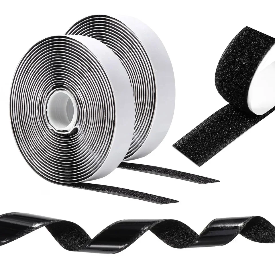 เทปเวลโครกาวแข็งแรง 3 เมตร |   แถบตีนตุ๊กแกสองด้านสีดำ ทนความร้อนสูง ลอกออกได้โดยไม่ทิ้งคราบ กว้าง 20-50 มม. 1