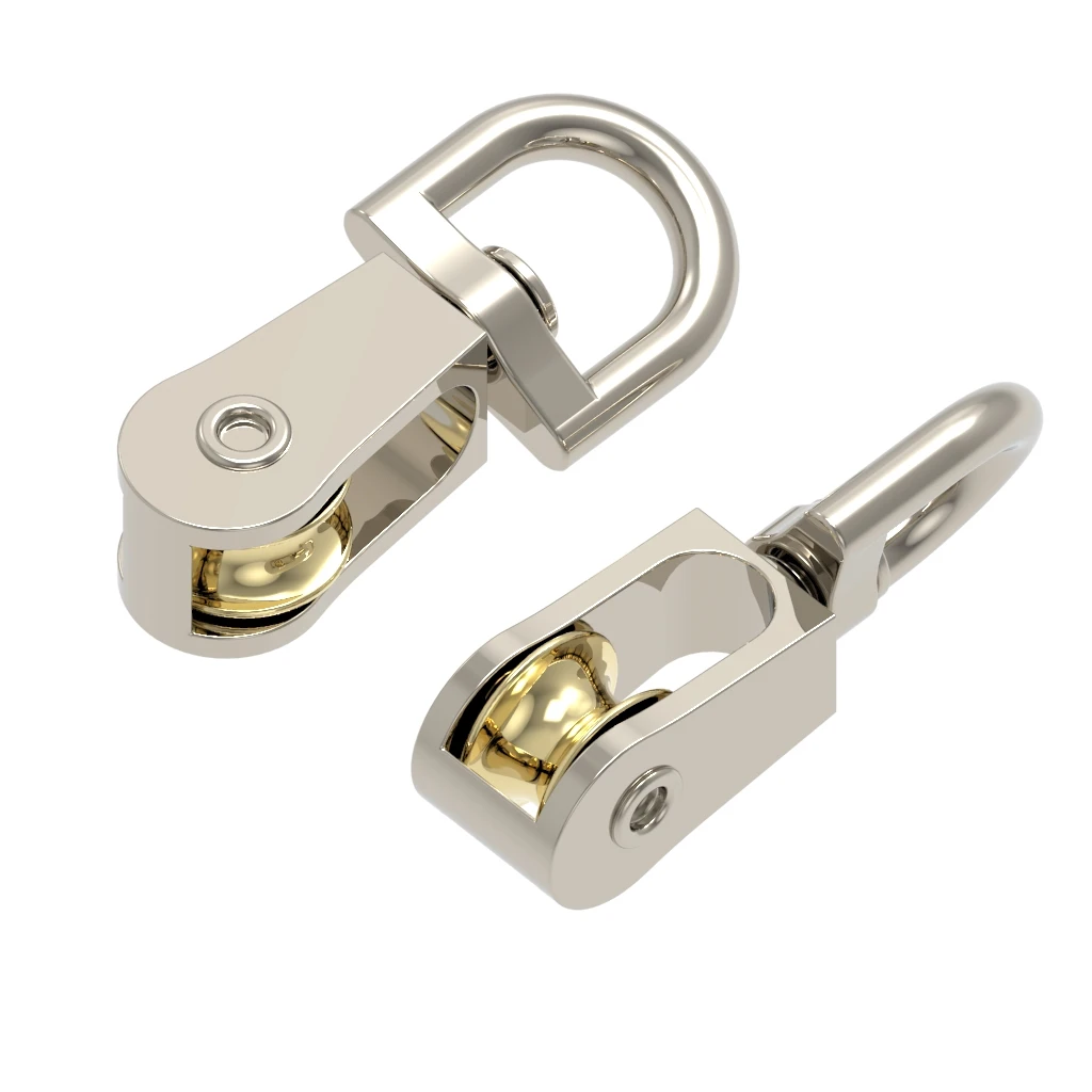 43mm Metal Zinc Alloy Fixed Pulley Crown Block and Block Mini Single DIY fixed pulley