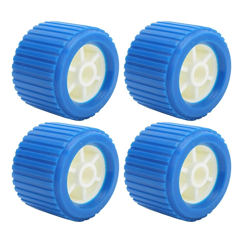 

4 Piece Boat Trailer Ribbed Wobble Rollers Ribbed Wobble Roller Accessories For Boat Yacht Trailer