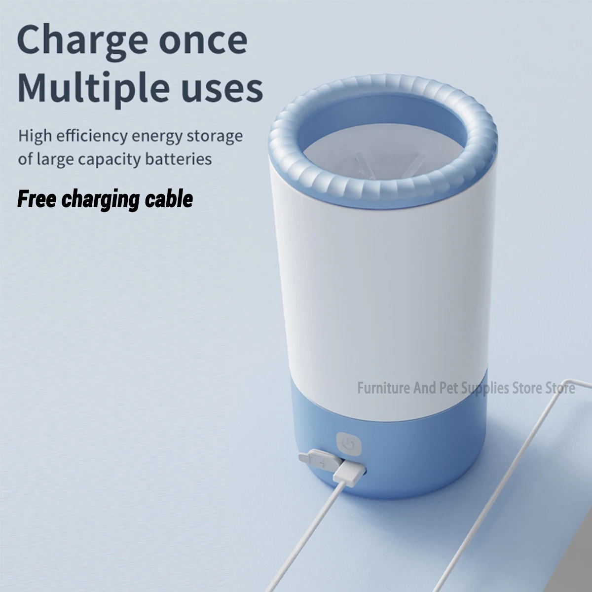 Pet Foot Washing Machine Electric Pet Paw Cleaner Automatic Dog Quick Cleaner Pet Paw Portable Low Noise Waterproof Foot Cup 5