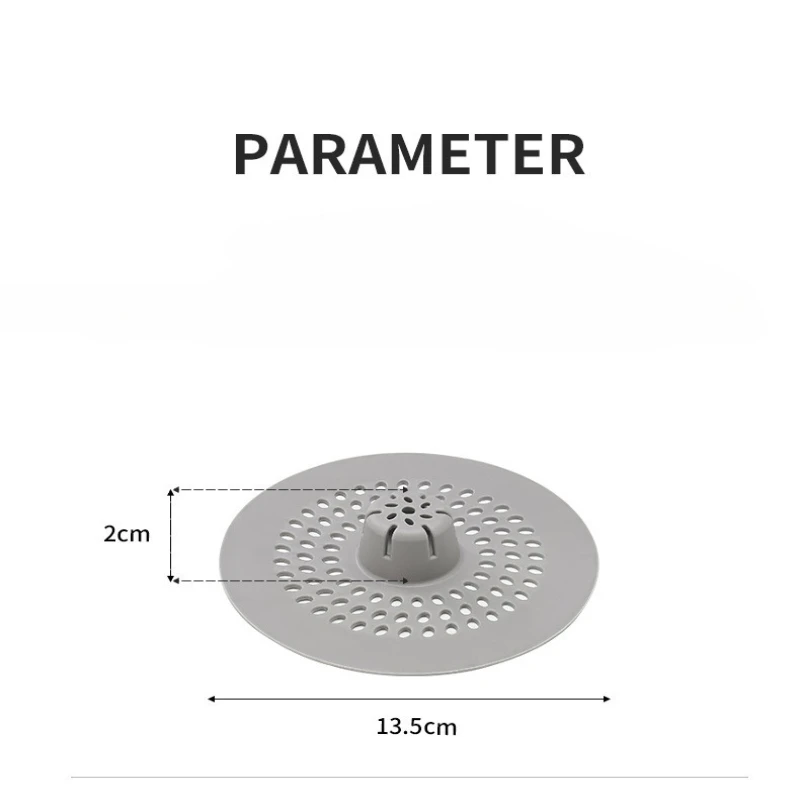 Silicone Anti-Clogging Hair Filter