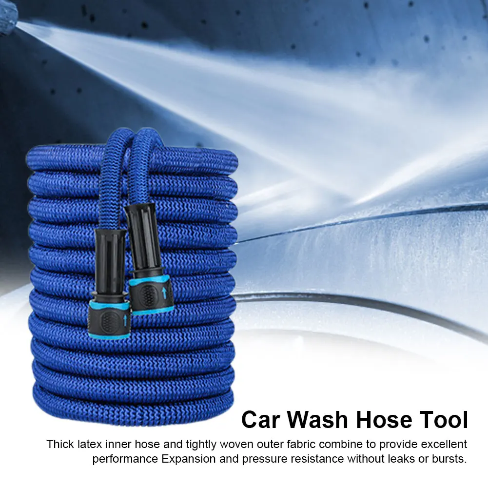 Garden hose expandable magic hose water gun expandable water hose water hose expandable hose Expandable magic water hose pipe high-pressure car wash hose adjustable spray home garden watering cleaning water gun