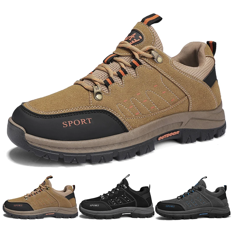

Men Hiking Shoes Outdoor Waterproof Fishing And Hunting Shoes 2022 New Hiking Travel Sports Shoes High-Quality Men Sports Shoes