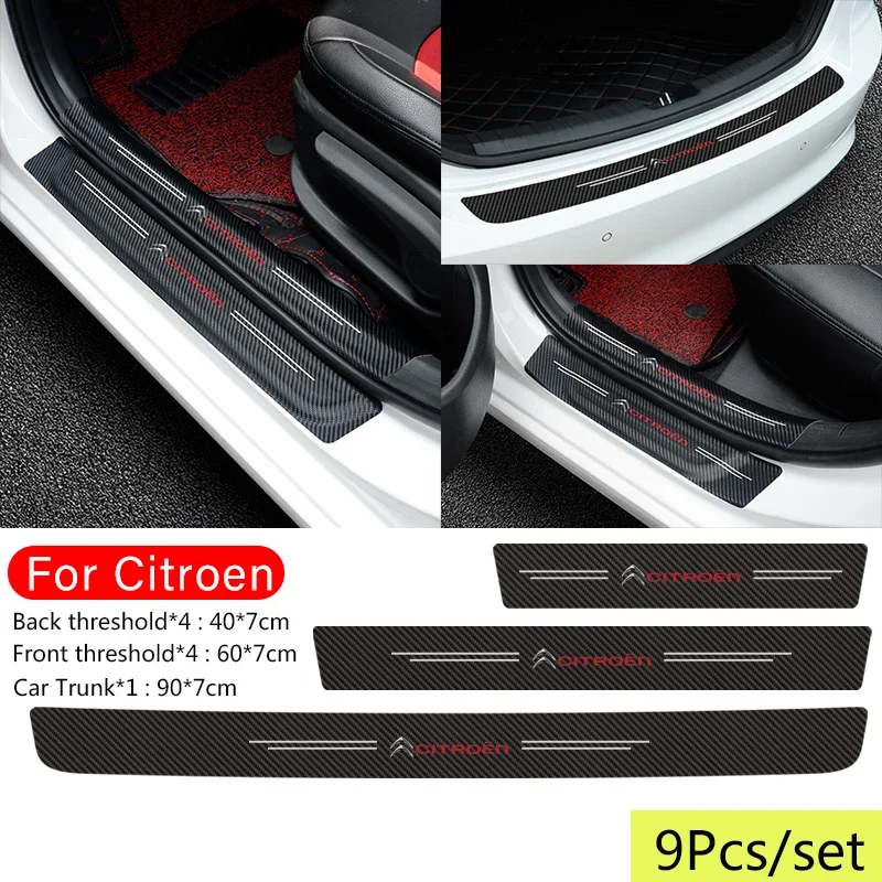 

Car Door Threshold Sticker Sill Protector Decal Accessories for Citroen C3 XR C4 Picasso Sega Aircross C5 Elysee Berlingo Xsara